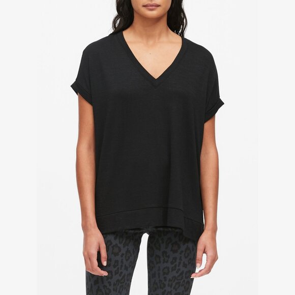 Banana Republic Luxespun Oversized Tunic Black - Picture 1 of 9